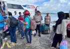 Arus-Mudik-Lebaran-Meningkat,-Polsubsektor-Tenau-Siaga-di-Dermaga-Pelabuhan.