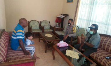 Himbau-Pencegahan-Virus-Corona,-Bhabinkamtibmas-Kelurahan-Fatululi-Kunjungi-Rumah-Warga-Binaan