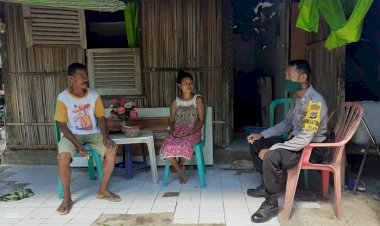 Sambangi-Warga,-Bhabinkamtibmas-Kelurahan-Oesapa-Berikan-Himbauan-Cegah-Covid-19