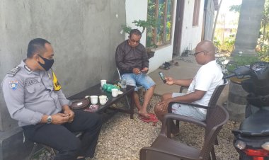 Dukung-New-Normal,-Bhabinkamtibmas-Kelurahan-TDM-Berikan-Himbauan-ke-masyarakat