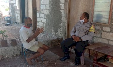 Bhabinkamtibmas-Kelurahan-Kolhua-Berikan-Himbauan-Kamtibmas-Ditengah-Pandemi-Covid-19