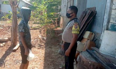 Sambangi-Warganya-Bhabinkamtibmas-Kelurahan-Bello-Sosialisasikan-Adaptasi-Kebiasaan-Baru