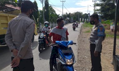 Anggota-Polsek-Maulafa-laksanakan-Kegiatan-Himbauan-Dan-Tindakan-Gakplin-Protokol-Kesehatan
