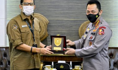 Dikunjungi-Sandiaga,-Kapolri-Bahas-Penguatan-5-Destinasi-Super-Prioritas.