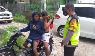 Tidak-Memakai-Masker,-Bhabinkamtibmas-Kelurahan-Oebufu-Tegur-Serta-Beri-Sanksi-Warga-Binaannya-yang-Tidak-Menaati-Protokol-Kesehatan