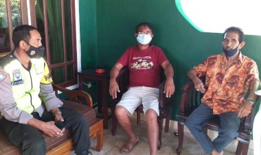 Sambang-dan-Patroli-Dialogis,-Bhabinkamtibmas-Kelurahan-Fontein-Tetap-Himbau-Warga-Patuhi-Protokol-Kesehatan-Cegah-Covid-19