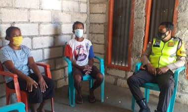 Ajak-Warga-Patuhi-Protokol-Kesehatan-dan-Kamtibmas,-Bhabinkamtibmas-Kelurahan-Bakunase-Himbau-Warga-Binaan