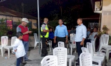 Pastikan-Protokol-Kesehatan-Diterapkan,-Bhabinkamtibmas-Kelurahan-Batuplat-Pantau-Acara-Resepsi-Pernikahan