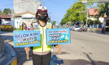 Sat-Lantas-Polres-Kupang-Kota-Laksanakan-Giat-Dikmas-Tentang-Tertib-Lalin-Dan-Himbau-Patuhi-Protokol-Kesehatan