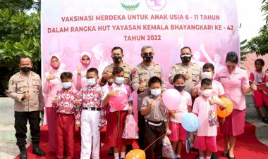 Akselerasi-Vaksinasi-Merdeka-Anak,-Kapolda-NTT--Kunjungi-Gerai-Vaksin-Polres-Kupang-Kota-di-SMP-Muhamadiyah-Kota-Kupang