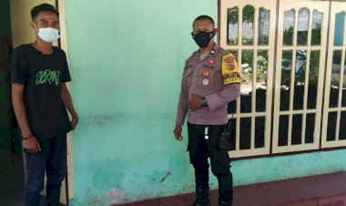 Sambang-Warga-Binaannya,-Bhabinkamtibmas-Kelurahan-Oetete-Polsek-Oebobo-Imbau-Warganya-Tetap-Patuhi-Prokes