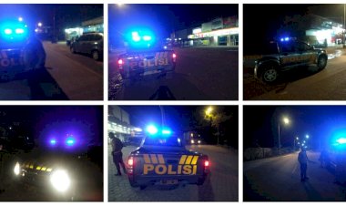 Polsek-Alak-Giatkan-Patoli-Lampu-Biru-di-Malam-Hari.