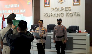 Hari-Ini-Kapolresta-Lantik-Kapolsek-Alak-dan-Kasat-Intelkam-Polresta-Kupang-Kota