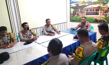 PLH-Kapolsek-Kelapa-Lima-Pimpin-Rapat-Dengan-Bhabinkantibmas