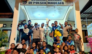 Polsek-Maulafa-FC-Juara-1-Pertandingan-Sepak-Bola-Sokon-Cup-II