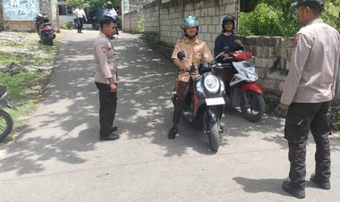 Antisipasi-Kemacetan-Dan-Kecelakaan-Personel-Polsek-Alak-Laksanakan-Strong-point