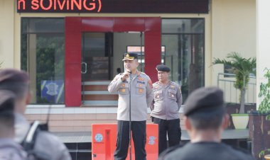 Pimpin-Apel-Pagi,-Wakapolresta-Tekankan-Disiplin-dan-Kekompakan. 