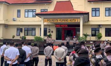 Pimpin-Apel-Pagi,-Kapolresta-Kupang-Kota:-Berikan-Pelayanan-Yang-Terbaik-Kepada-Masyarakat