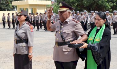 Pergantian-Kabag-SDM,-Kapolresta-Kupang-Kota-Pimpin-Upacara-Sertijab