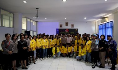 Kapolsek-Maulafa-Pimpin-Polwan-Polresta-Kupang-Kota-Goes-To-Campus-Universitas-Kristen-Artha-Wacana-Kupang