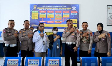 Dalam-Rangka-Penilaian,-Ombudsman-Republik-Indonesia-Perwakilan-NTT-Kunjungi-Pelayanan-Publik-Sat-Lantas-Polresta-Kupang-Kota
