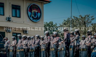 Anggota-Polresta-Kupang-Kota-Siaga,-Adanya-Unras-di-Mako