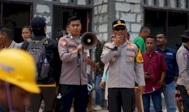 Ratusan-Personel-Diterjunkan-Lakukan-Pam-Eksekusi-Tanah-dan-Bangunan-di-Kayu-Putih