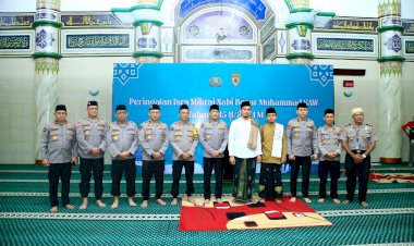 Gelar-Isra-Mikraj,-Personel-Bhayangkara-Diingatkan-Pentingnya-Ketakwaan-Dalam-Bertugas