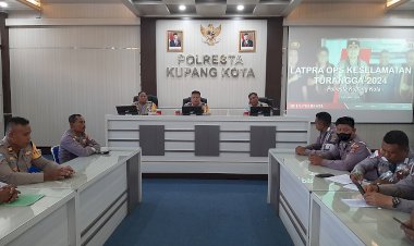 Segera-Gelar-Operasi-Keselamatan-Turangga,-Polresta-Kupang-Kota-Laksanakan-Latpraops