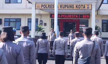 Apel-pagi-Polresta-Kupang-Kota,-Kabagops-Minta-Personel-Jalani-Kewajiban-Sebagai-Pelayan-Masyarakat-Secara-Profesional-dan-Bertanggungjawab