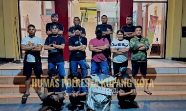 Jatanras-Polresta-Kupang-Kota-Amankan-Dua-Anak-Dibawah-Umur,-Pelaku-Penggelapan-Sepeda-Motor.