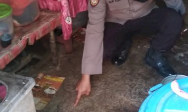 Polsek-Kota-Raja-Datangi-TKP-Anak-yang-Nyaris-Jadi-Korban-Pembunuhan-Ibu-Kandungnya-Sendiri