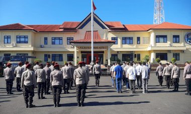 Kabagops-Polresta-Kupang-Kota-Pimpin-Apel-Pagi,-dan-Sampaikan-Arahan-Terkait-Tugas-Operasional