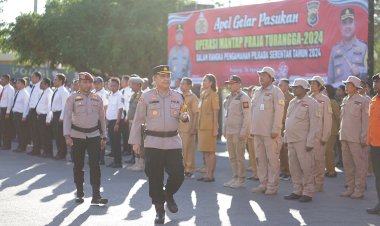 Apel-Gelar-Pasukan-Polresta-Kupang-Kota,-Jelang-Pilkada-Serentak-Tahun-2024