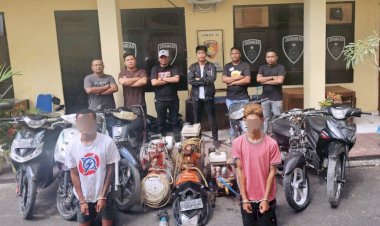 Subnit-Jatanras-Polresta-Tangkap-Pelaku-Pencurian-6-Unit-Motor-dan-Amankan-BB-dari-Penadah