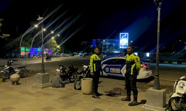 Blue-Light-Patrol-Satlantas-Polresta-Kupang-Kota:-Utamakan-Keselamatan-Pengendara-pada-Malam-Hari