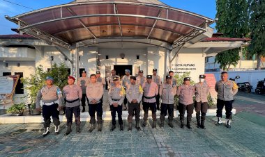 Masa-Tenang-Pilkada-2024,-Polresta-Kupang-Kota-Patroli-ke-Kantor-KPU-dan-Bawaslu