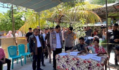 Kapolresta-Kupang-Kota-Dampingi-Kapolda-NTT-Pantau-Pemungutan-Suara-di-TPS-Lasiana