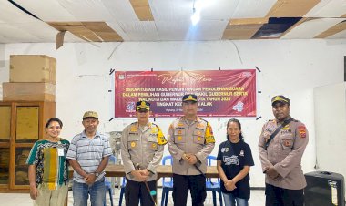Kapolresta-Kupang-Kota-Bersama-Pamatwil,-Cek-Pengamanan-di-PPK-dan-Beri-Semangat-kepada-Anggota-yang-Lakukan-Pengamanan