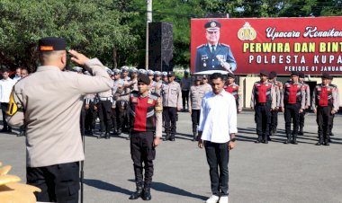 Apel-Pagi-Jam-Pimpinan-di-Awal-Tahun,-Kapolresta-Kupang-Kota-Minta-Anggota-Semakin-Lebih-Baik-dalam-Berikan-Pelayanan