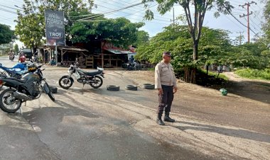 Polsek-Maulafa-Gelar-Strong-Point-dan-Rekayasa-Arus-Lalin-di-Sikumana