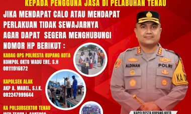 Keluhan-Warga-di-Media-Sosial-Terkait-Pelayanan-di-Pelabuhan-Tenau,-Kapolresta:-Segera-Lapor,-Saya-Tindak.