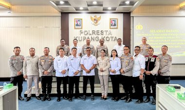 Pembangunan-Zona-Integritas-menuju-WBK-dan-WBBM,-Polresta-Kupang-Kota-Terima-Tim-Asistensi-dari-Itwasda-dan-Biro-Rena-Polda-NTT.