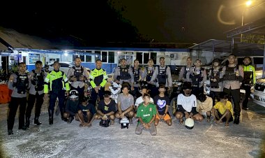Diduga-Terlibat-Balap-Liar,-10-Sepeda-Motor-Diamankan-Satlantas-Polresta-Kupang-Kota.