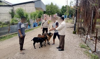 Hewan-Peliharaan-Masuk-Kebun-dan-Rusaki-Tanaman,-Bhabinkamtibmas-Penkase-Bantu-Selesaikan-Permasalahan-Warga.