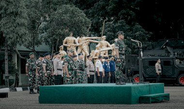 Jelang-Kunker-Wapres-RI,-Polresta-Kupang-Kota-Ikuti-Apel-Gelar-Pasukan-Pengamanan-VVIP.