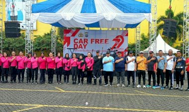 Car-Free-Day-Sambut-Hari-Bhayangkara-ke-79,-Polda-Sulut-Gelar-Bakti-Kesehatan-hingga-Dapur-Umum