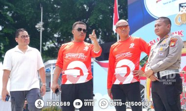 Kakorlantas-Polri-Tinjau-Persiapan-Car-Free-Day,-Sambut-Hari-Bhayangkara-ke-79
