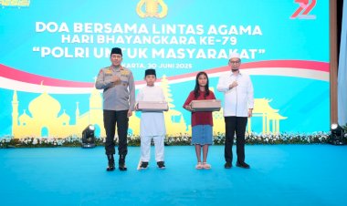 Kebersamaan-dalam-Doa:-Polri-Gelar-Doa-Bersama-Lintas-Agama-Sambut-Hari-Bhayangkara-ke-79