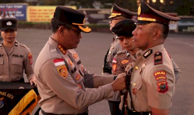 Kapolresta-Kupang-Kota-Pimpin-Sertijab-Kabagops,-Tekankan-Mutasi-Sebagai-Dinamika-Organisasi.